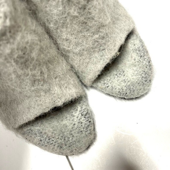 Tibi Leona Mohair Slide Mules in Ice Grey 39 - Picture 10 of 14